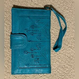 Teal Wristlet Clutch